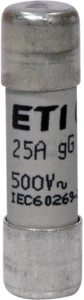 pojistka 10x38 keramická 25A GG 500V