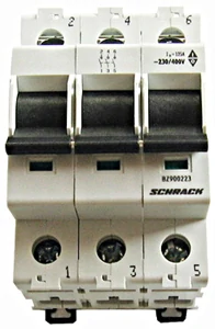 instalační hlavní vypínač 40A 3P 230V AC
