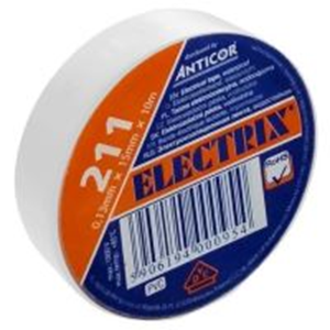 izolační páska PVC 15x/10 ANTICOR bílá