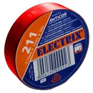 izolační páska PVC 15x/10 ANTICOR červená