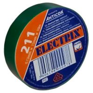 izolační páska PVC 15x/10 ANTICOR zelená