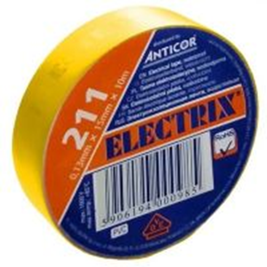 izolační páska PVC 15x/10 ANTICOR žlutá
