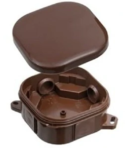 krabice hnědá 92x92x44mm IP54 A.0018BR