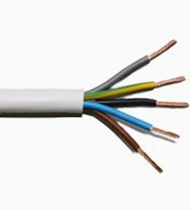 kabel CYSY 5x2,5 bílá