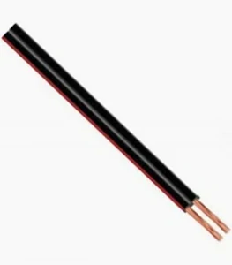 kabel CYH 2x0,75 černá/rudá