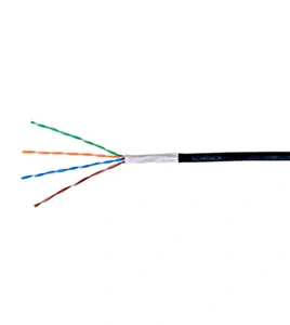 kabel Cat.5e U/UTP AWG24 PE venkovní plášť černý
