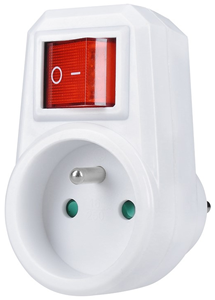 adaptér 1x230V 3P + vyp.