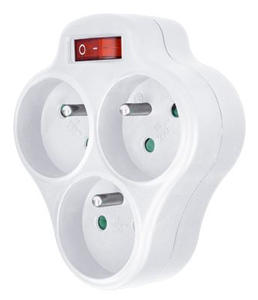 adaptér 3x230V 3P + vyp.