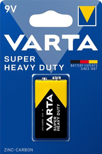 Baterie 9V Varta SUPER HEAVY DUTY